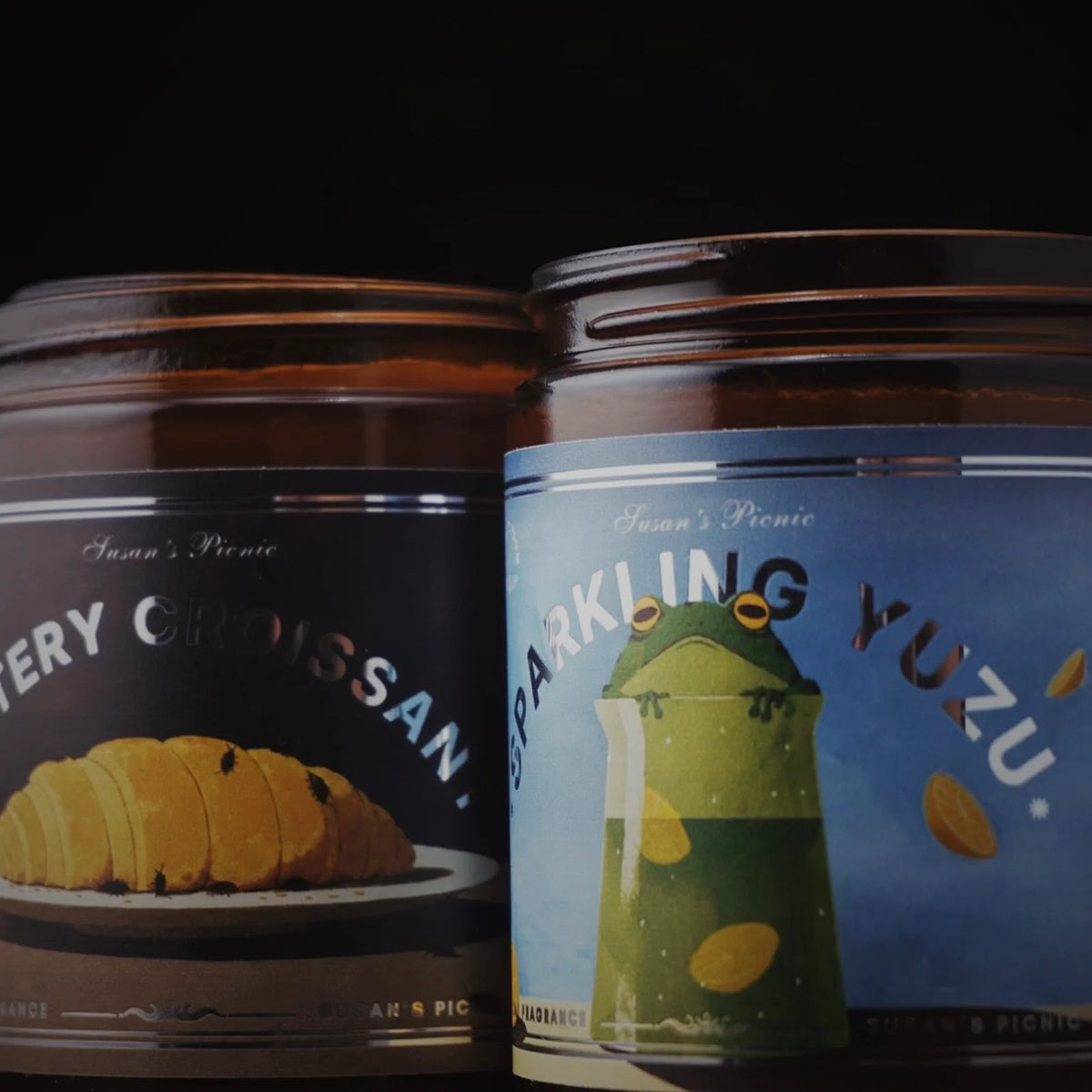 Buttery Croissant scented candle – product view 4