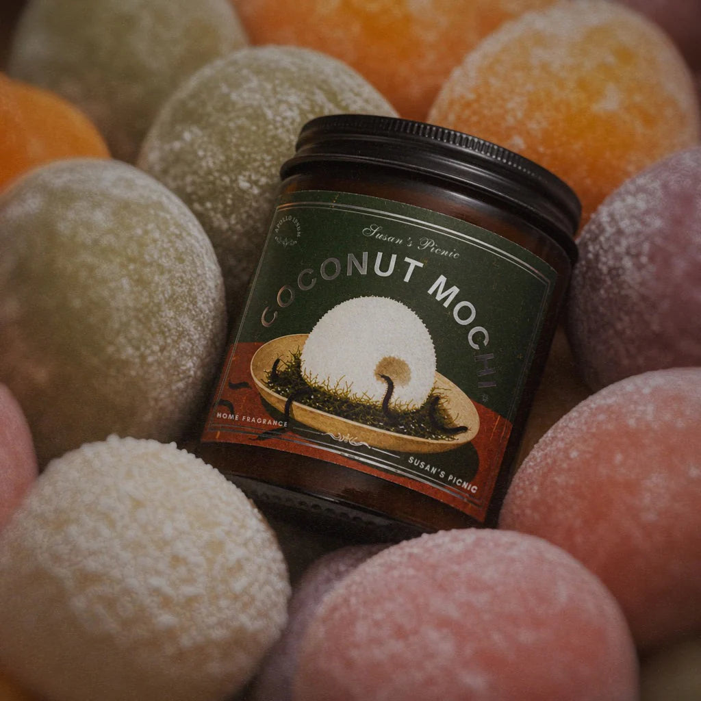 Coconut Mochi scented candle by Apollo Ipsum