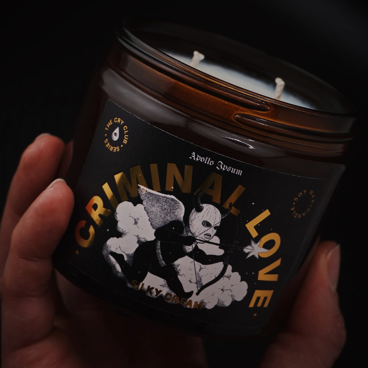 Criminal Love scented candle – product view 3