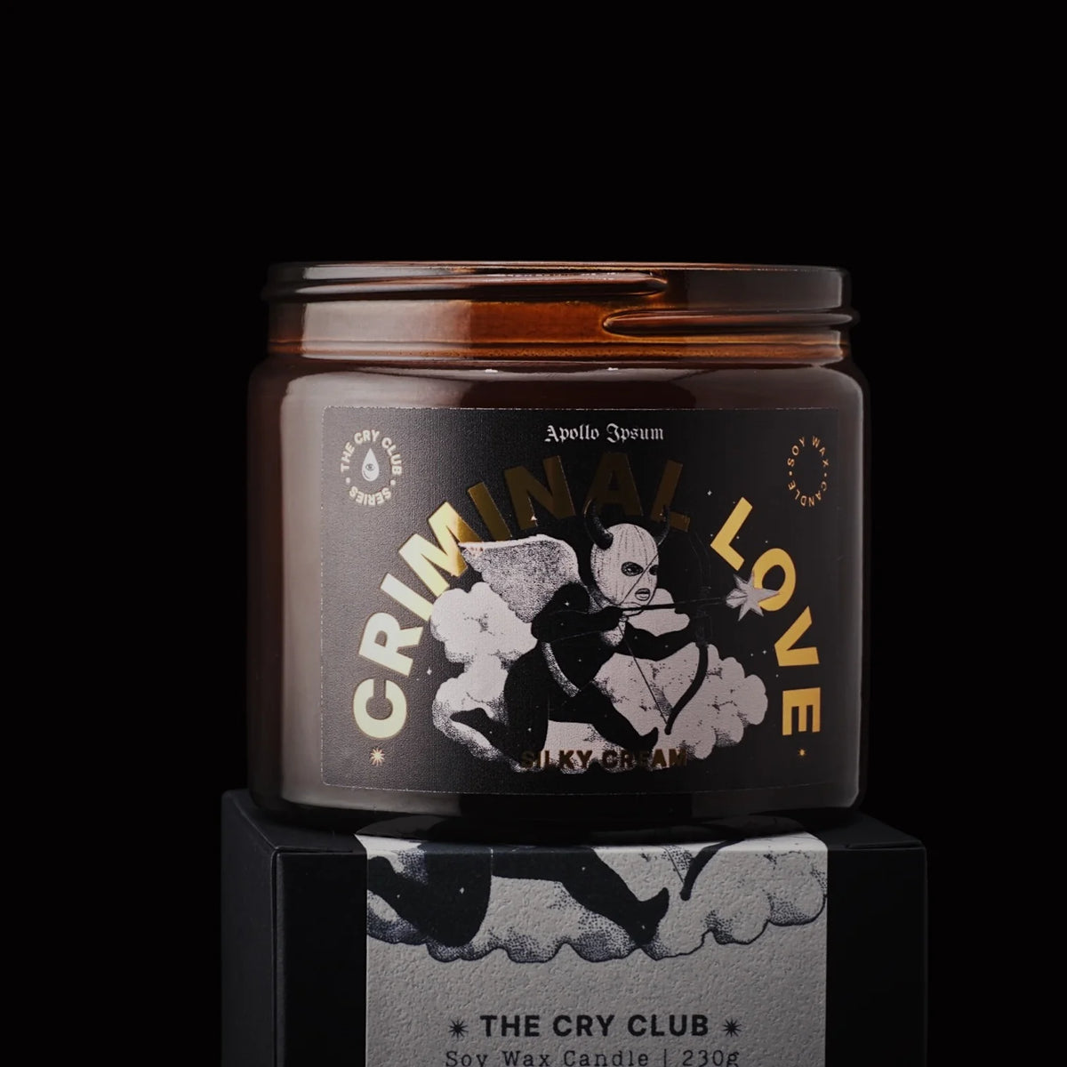 Criminal Love scented candle – product view 2