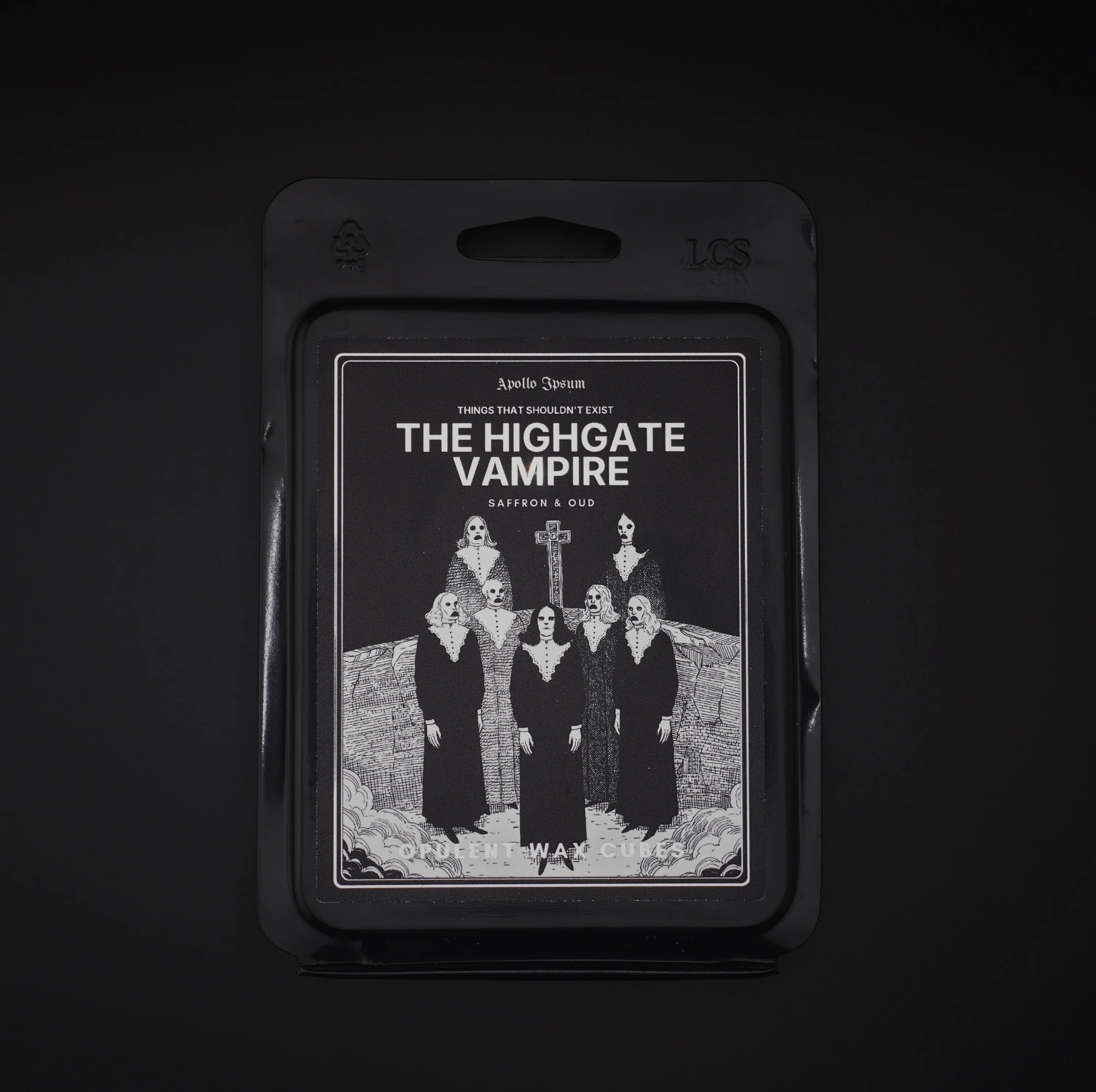 The Highgate Vampire Opulent Wax Cubes soy wax melts by Apollo Ipsum