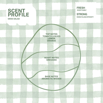 Okra Salad scented candle – product view 7