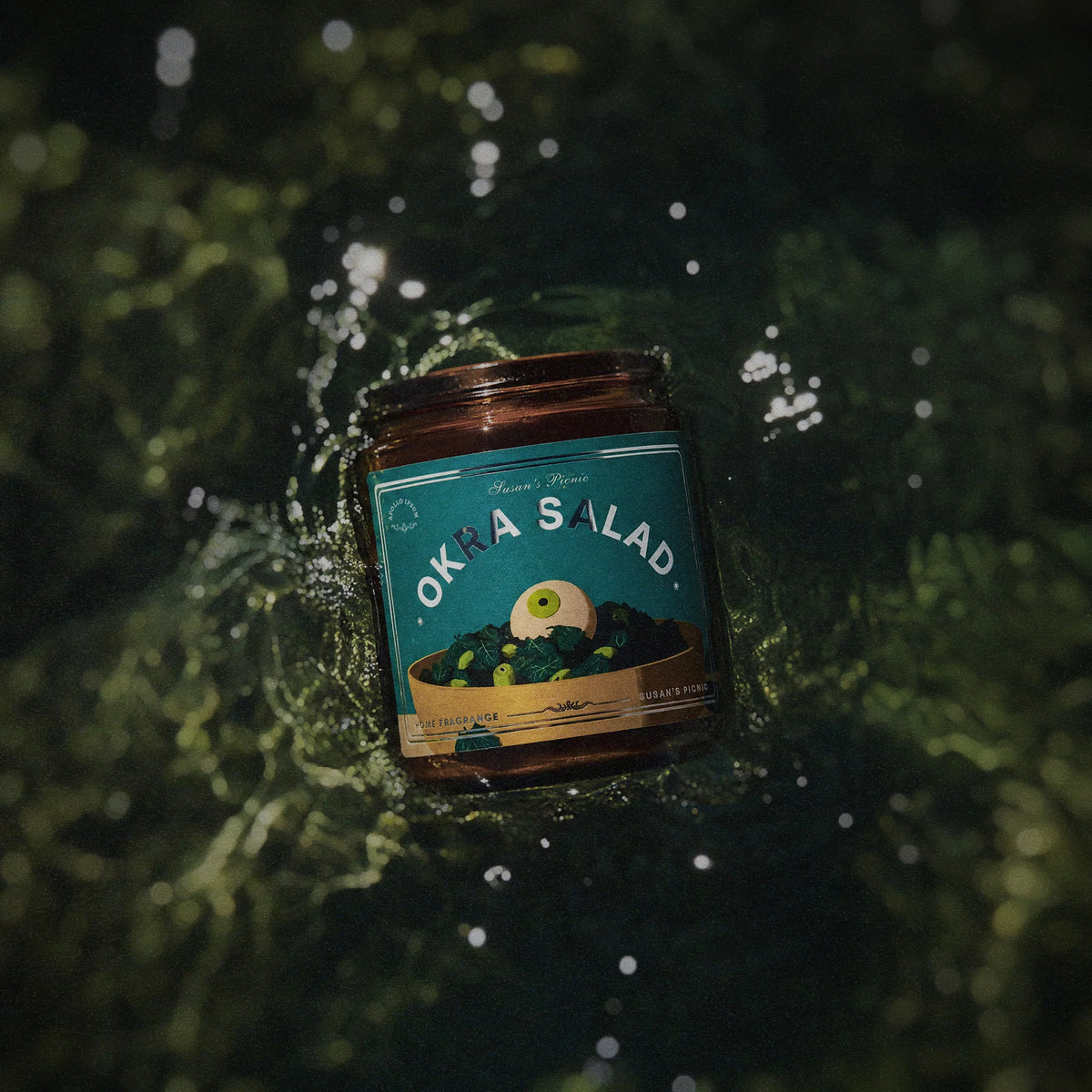 Okra Salad scented candle – product view 2