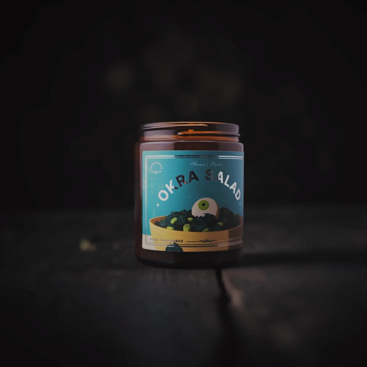 Okra Salad scented candle – product view 3
