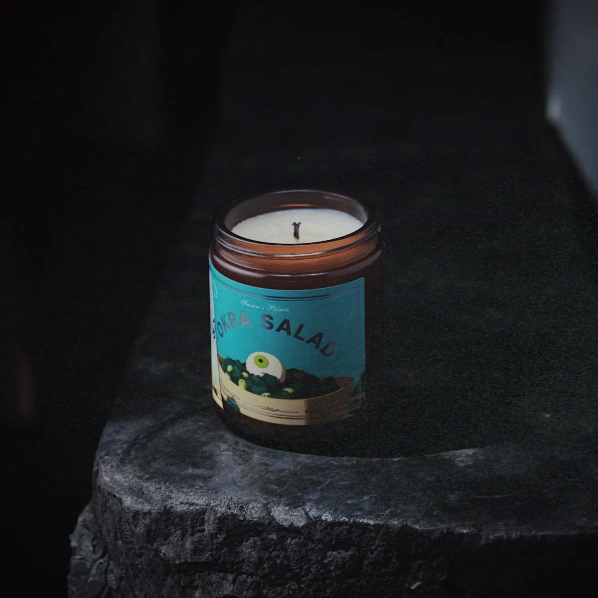 Okra Salad scented candle – product view 5
