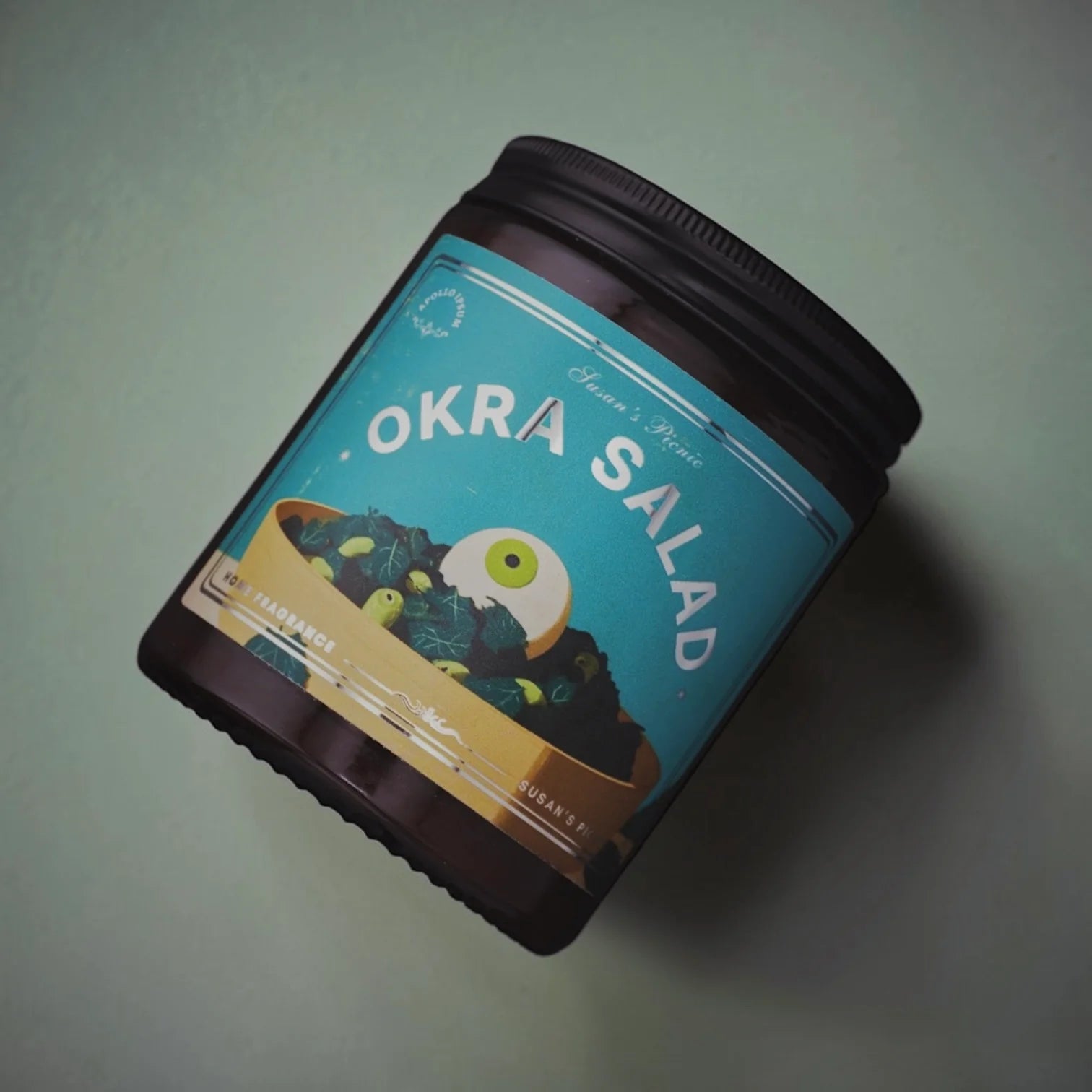 Okra Salad scented candle – product view 4
