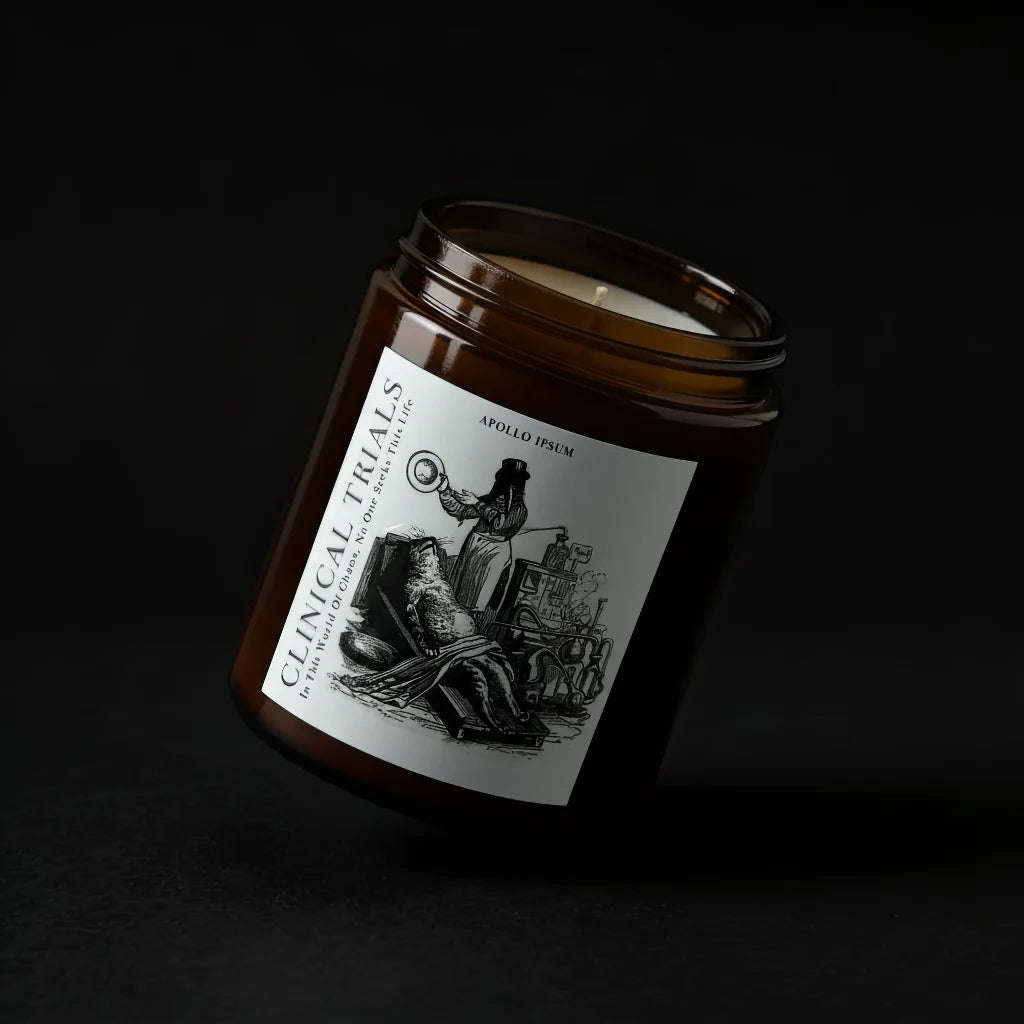 Clinical Trials scented candle by Apollo Ipsum