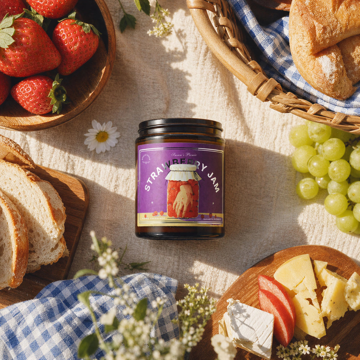 Strawberry Jam scented candle by Apollo Ipsum
