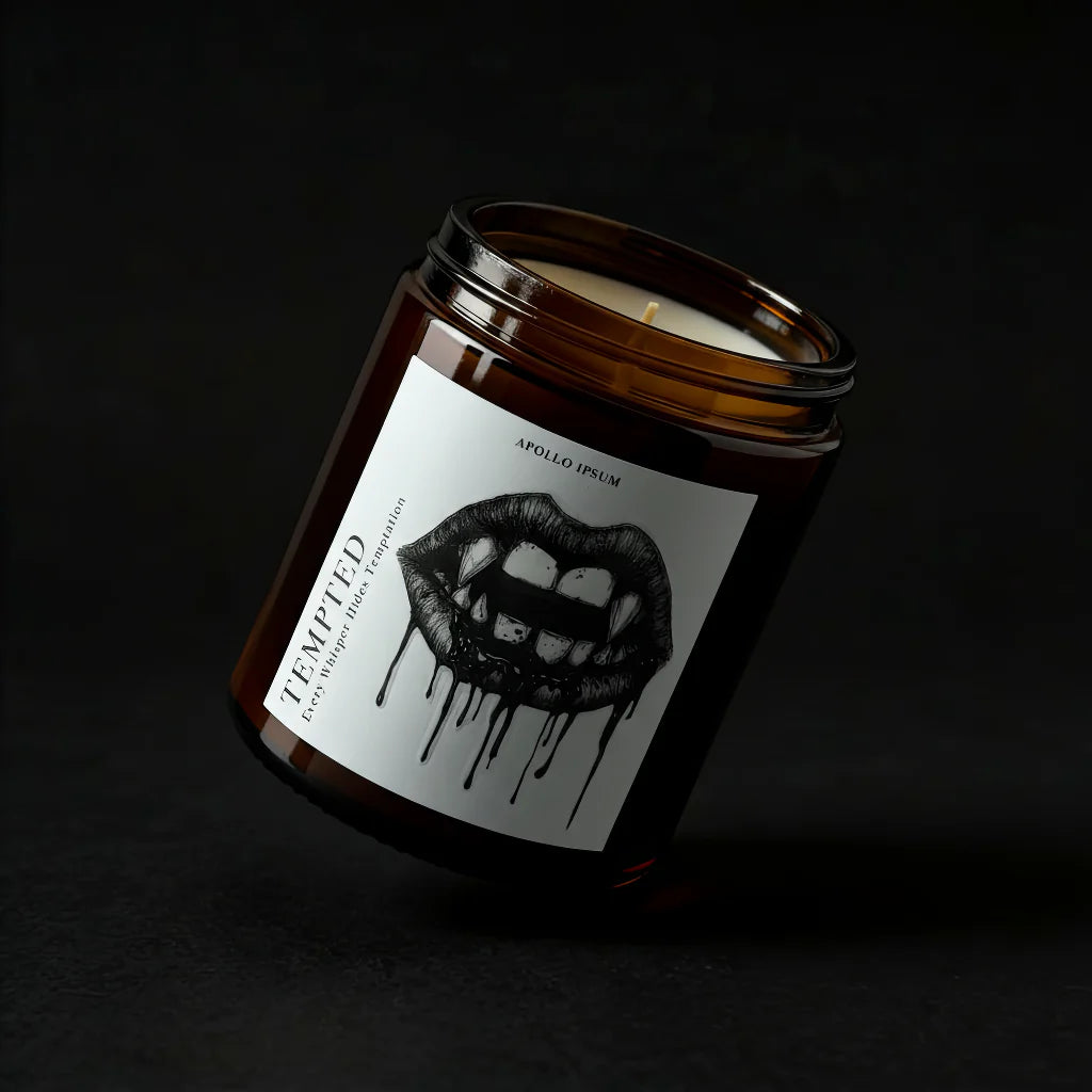 Tempted scented candle by Apollo Ipsum
