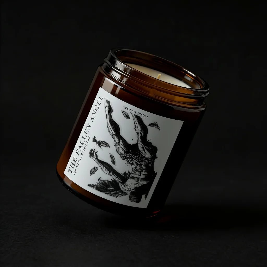 The Fallen Angel scented candle by Apollo Ipsum